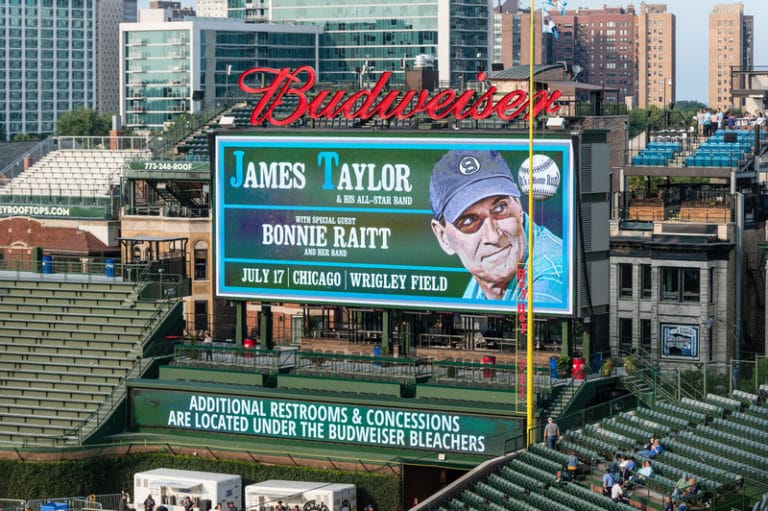 Wrigley Field, Chicago, IL — July 17, 2017 : JamesTaylor.com